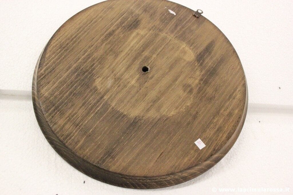 PIATTO D'EPOCA DA PARETE IN LEGNO E RAME 31 cm - VINTAGE WOOD AND COPPER PLATE Ottone