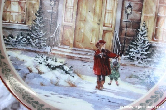 PIATTO NATALIZIO IN PORCELLANA Ed. LIMITATA 2001 PLATE HARROP HOMESTEAD Ceramiche e Porcellane