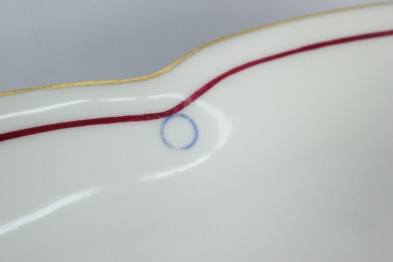 Piatto ovale antico Richard Ginori Doccia in porcellana bianca vecchio vassoio Ceramiche e Porcellane