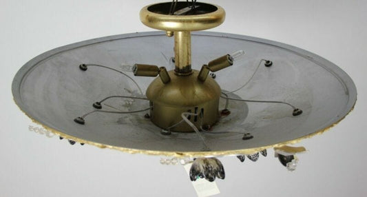 PLAFONIERA VINTAGE PLACCATA ORO MM LAMPADARI art. 6865 MADE IN ITALY LAMPADARIO Lampade Appliques