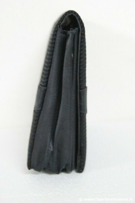 POCHETTE D'EPOCA IN STOFFA MADE IN ITALY CLUTCH VINTAGE IN RASO NERO Other