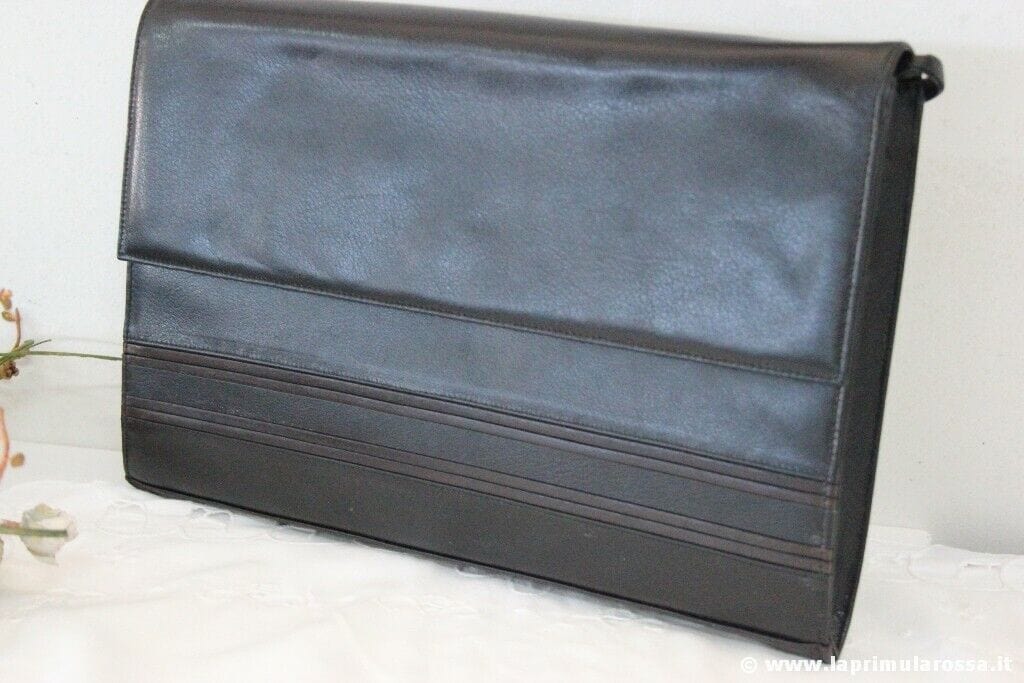 POCHETTE VINTAGE L'ANTONELLA IN VERA PELLE VINTAGE ITALIAN SOFT LEATHER CLUTCH Borse Scialli & Foulard
