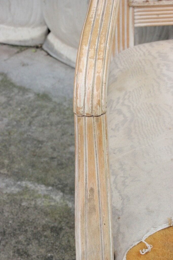 POLTRONA VINTAGE SHABBY CHIC - SEDIA IN CON BRACCIOLI - POLTRONCINA Arredamento