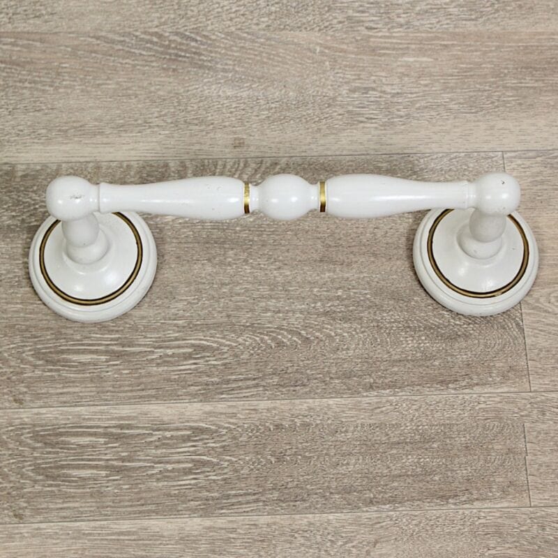 PORTA ASCIUGAMANI DA PARETE BAGNO ANTICO IN LEGNO VECCHIO PORTA SALVIETTE shabby Complementi d'arredo