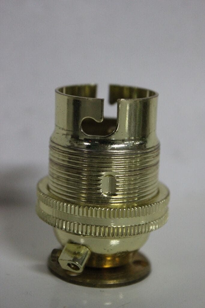Portalampada Baionetta B22 Vintage 2 Pezzi - Con Interruttore E Doppia Presa Cavo