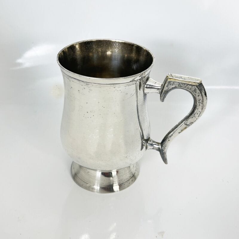 Portapenne da scrivania stile antico in argento silverplate sheffield boccale X Sheffield & Argento