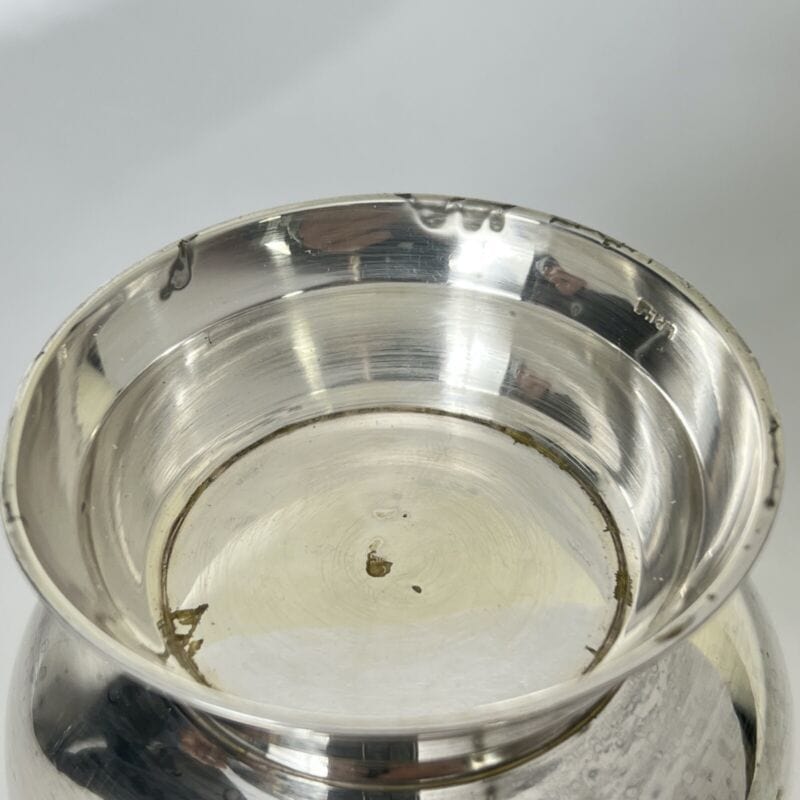Portapenne da scrivania stile antico in argento silverplate sheffield boccale X Sheffield & Argento