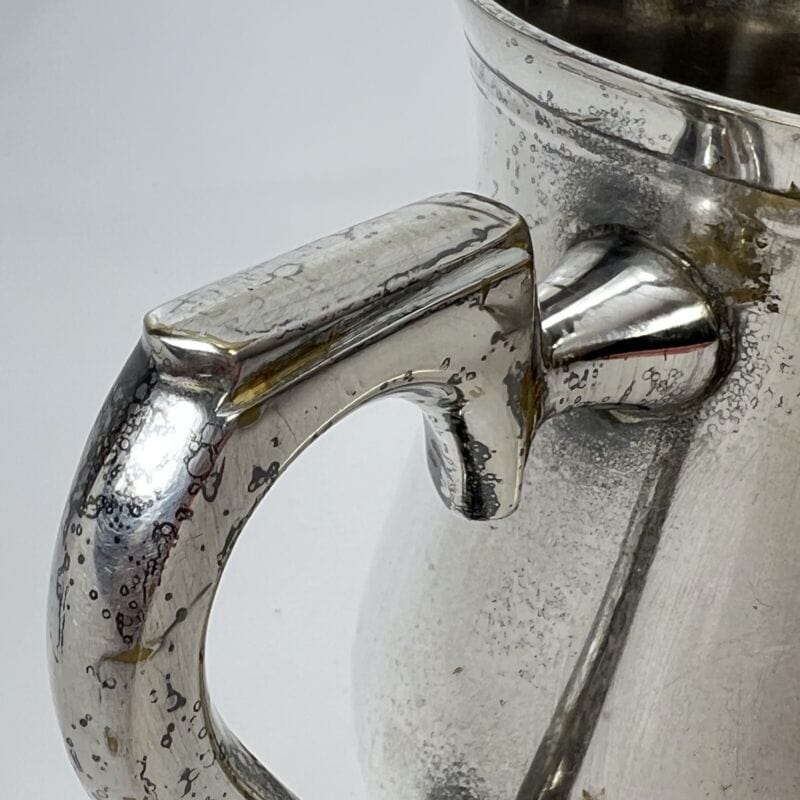 Portapenne da scrivania stile antico in argento silverplate sheffield boccale X Sheffield & Argento