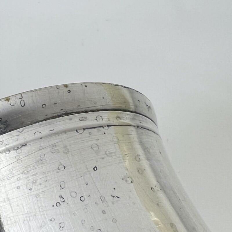Portapenne da scrivania stile antico in argento silverplate sheffield boccale X Sheffield & Argento