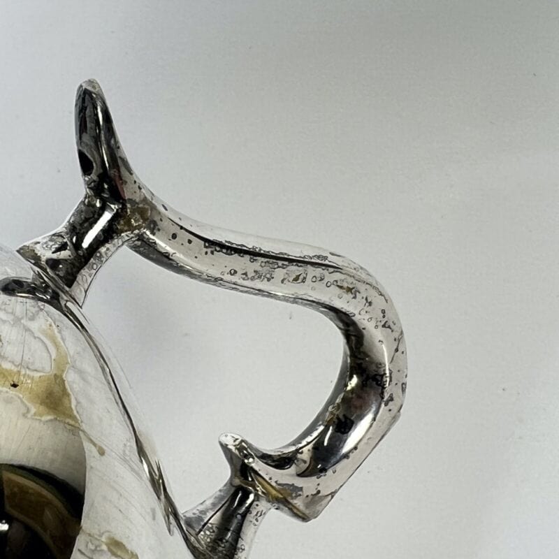 Portapenne da scrivania stile antico in argento silverplate sheffield boccale X Sheffield & Argento