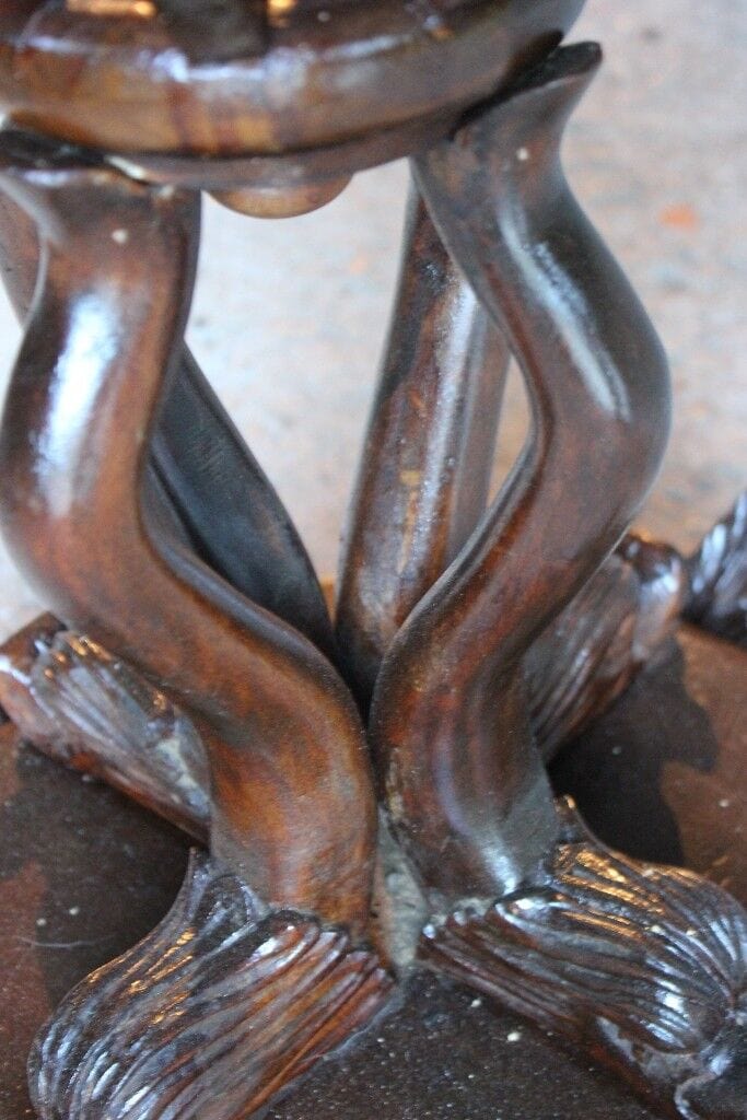 PORTAPIANTA IN LEGNO A CESTELLO H 69cm - PORTAVASO A DOGHE EPOCA '800 FIORIERIA Arredamento