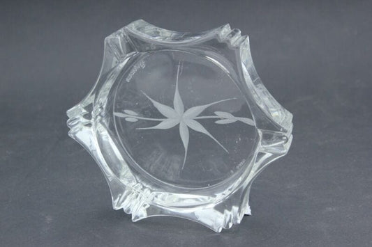 Posacenere portacenere vintage di in vetro inciso anni 70 80 Borgonovo ashtray Oggetti per fumatori