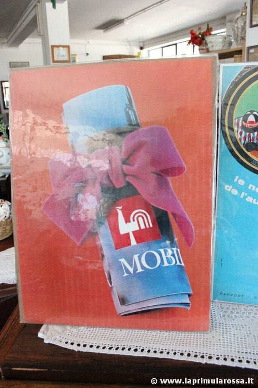 PUBBLICITA CARTACEA D'EPOCA MOBIL - ANTAR VINTAGE FRENCH ADVERTISING Pubblicità vintage