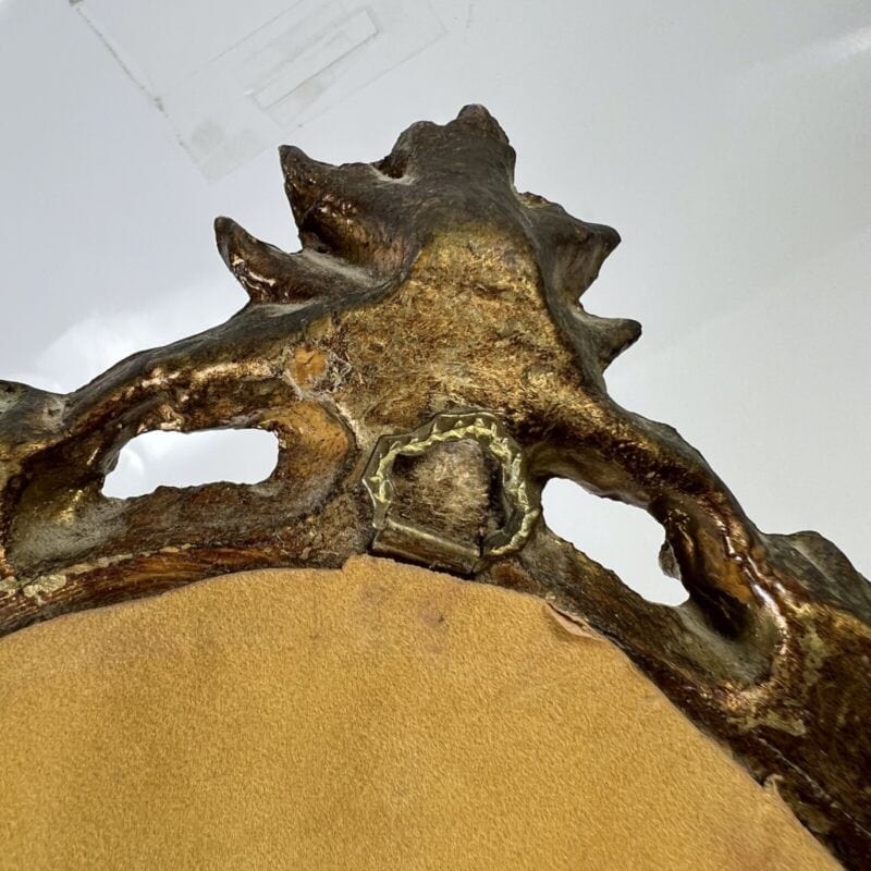 Quadro Antico Dipinto a olio firmato natura morta con fiori cornice oro ovale Quadri