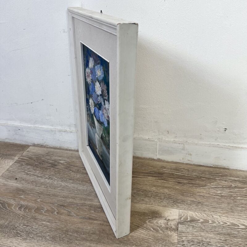 Quadro antico dipinto a olio natura morta con fiori vintage provenzale shabby Quadri