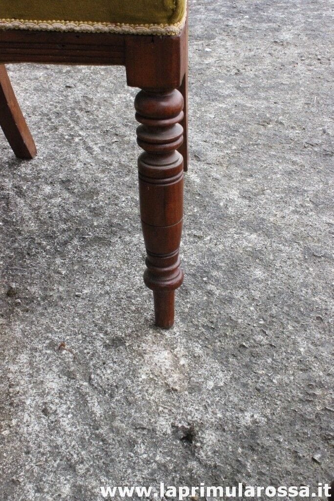 QUATTRO SEDIE ANTICHE IN LEGNO MASSELLO - SEDIA INGLESE VITTORIANA Arredamento