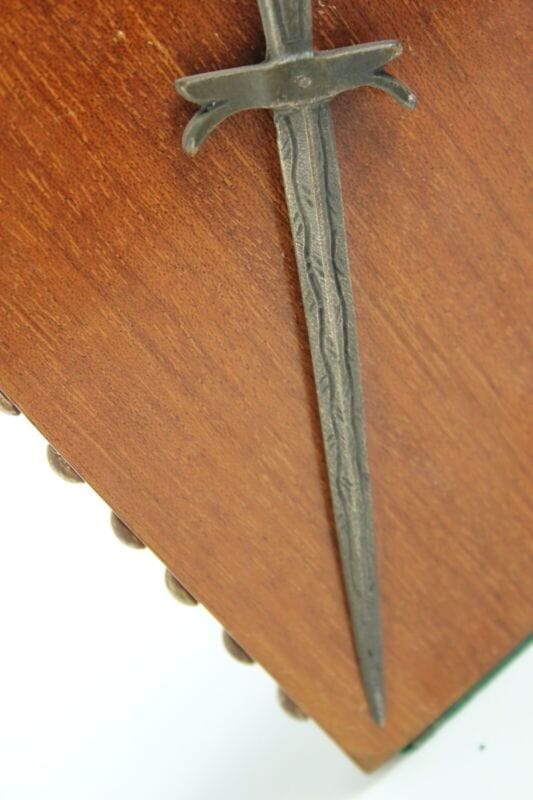 Reggilibri antichi fermalibri antico in legno coppia medioevo 1900 da scrivania Complementi d'arredo