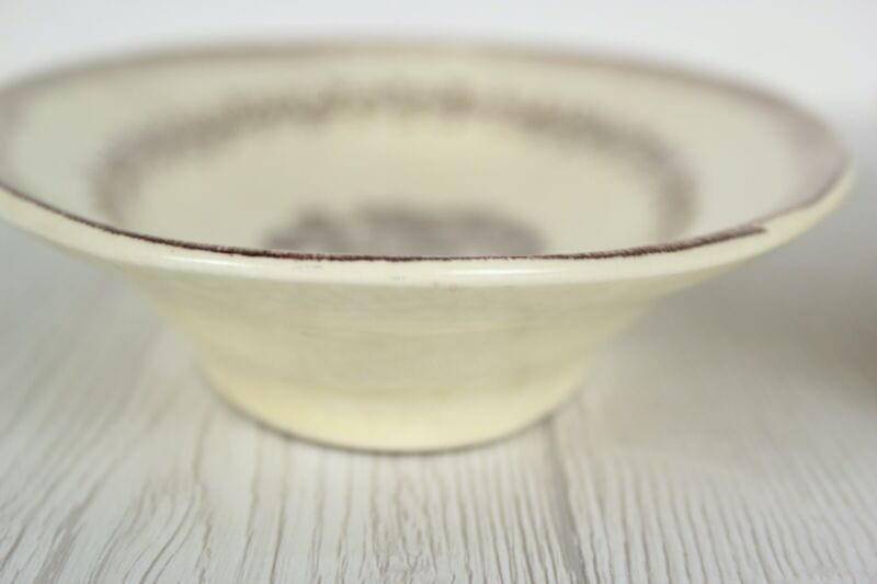 Richard Ginori coppia piatti antichi ovali servizio in ceramica S. Cristoforo Ceramiche e Porcellane