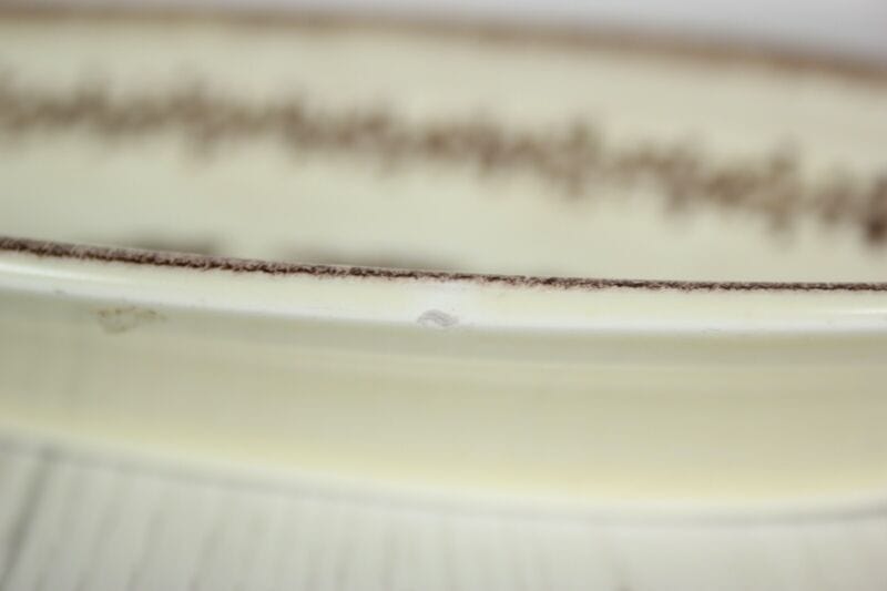 Richard Ginori coppia piatti antichi ovali servizio in ceramica S. Cristoforo Ceramiche e Porcellane