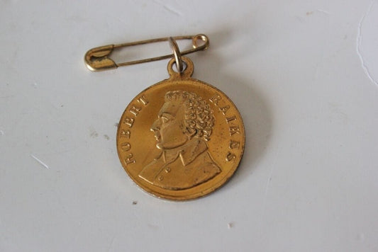 ROBERT RAIKES  VECCHIA MEDAGLIA  x ANNIVERSARIO DEI 150 ANNI SUNDAY SCHOOLS Bigiotteria & Accessori