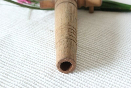 RUBINETTO D'EPOCA IN LEGNO PER BOTTE /  OLD CORKSCREW / TAPPO VINTAGE / VINO Cavatappi