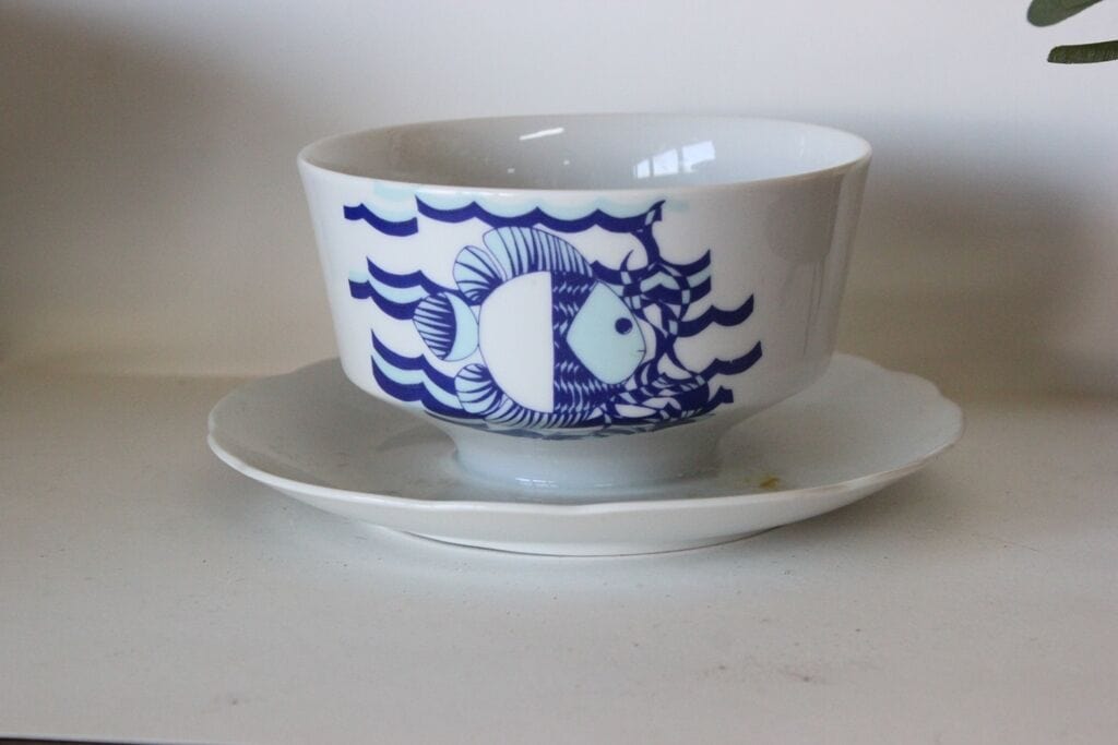 SALSIERA D'EPOCA IN CERAMICA BAVARIA - CIOTOLA ANNI '70 - VINTAGE ITALIAN BOWL Ceramiche e Porcellane