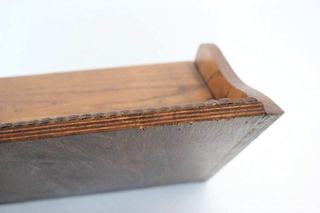 SCATOLA ANTICA IN LEGNO DA SCRIVANIA PORTAOGGETTI VINTAGE OAK WOODEN BOX Scatole in legno