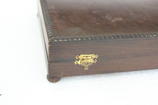 SCATOLA ANTICA  IN LEGNO  PORTAPOSATE ANNI 30 - VINTAGE WOODEN BOX Scatole in legno
