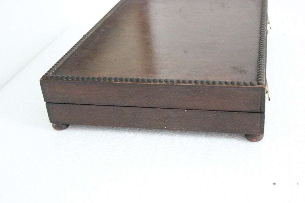SCATOLA ANTICA IN LEGNO PORTAPOSATE ANNI 30 - VINTAGE WOODEN BOX Scatole in legno