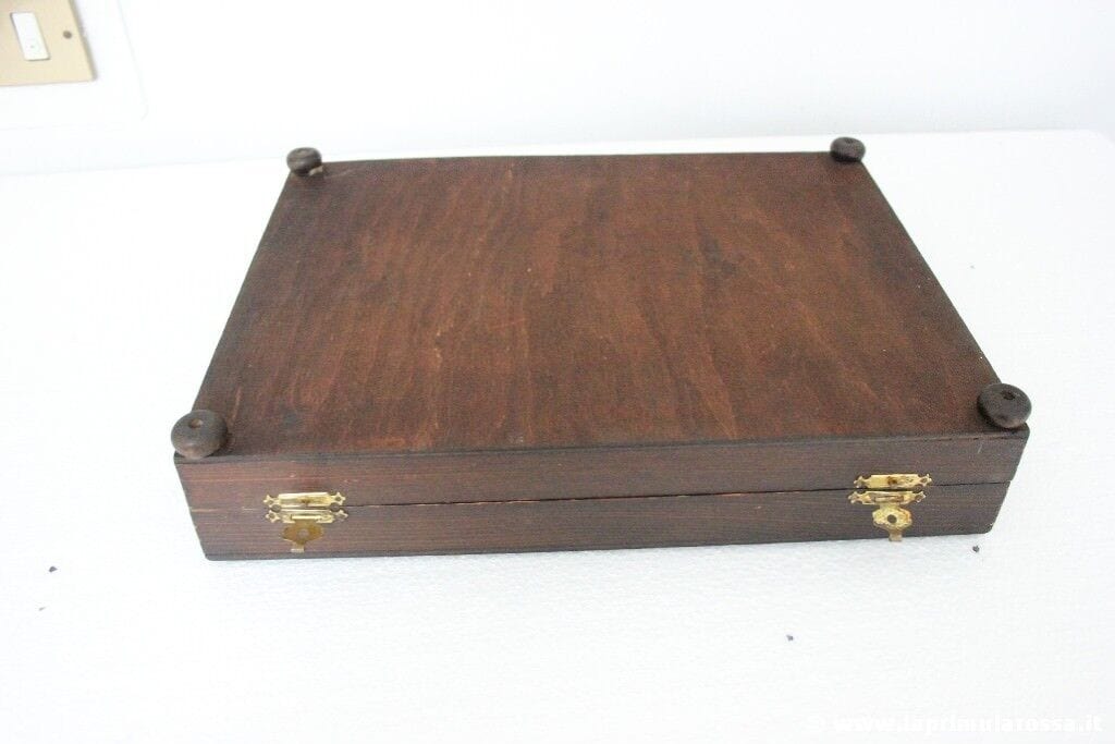 SCATOLA ANTICA IN LEGNO PORTAPOSATE ANNI 30 - VINTAGE WOODEN BOX Scatole in legno