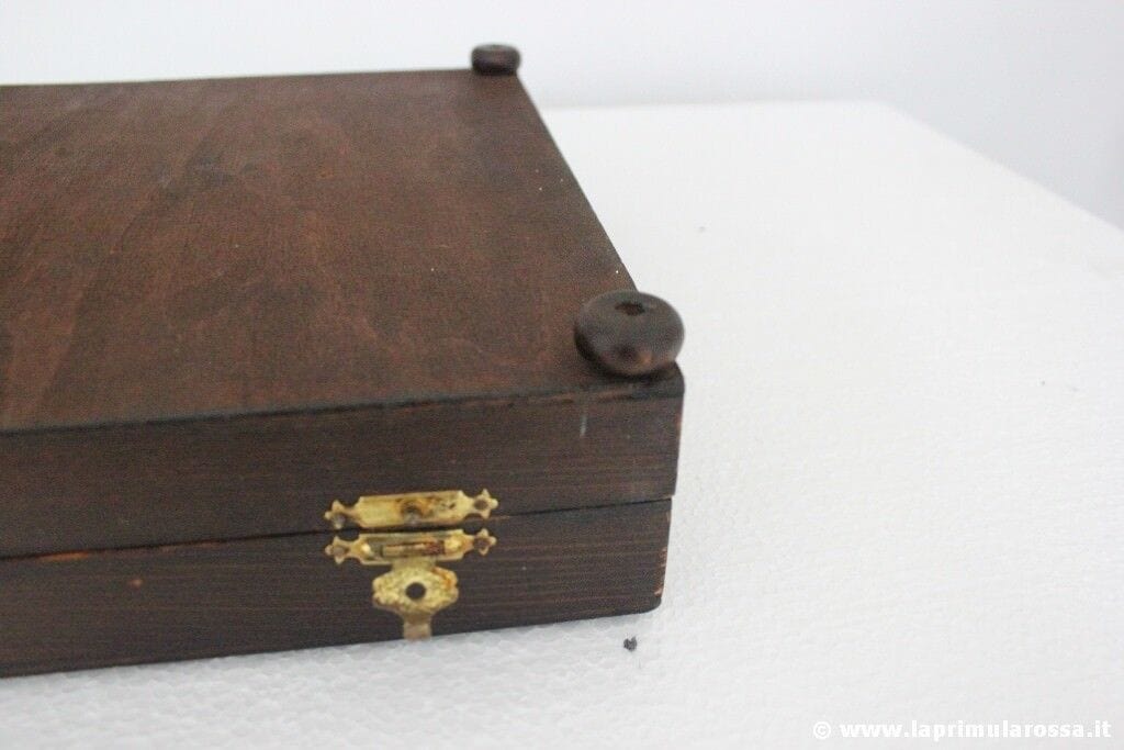 SCATOLA ANTICA IN LEGNO PORTAPOSATE ANNI 30 - VINTAGE WOODEN BOX Scatole in legno