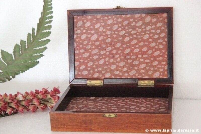SCATOLA ANTICA IN LEGNO SOUVENIR CHERBOURG VINTAGE FRENCH WOODEN BOX Scatole in legno