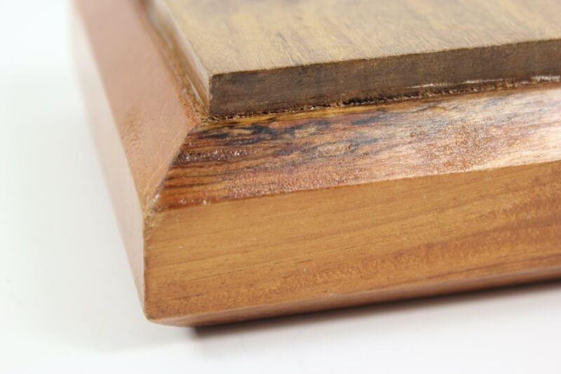 Scatola cofanetto antica in legno stile deco portagioie oggetti per scrivania Complementi d'arredo