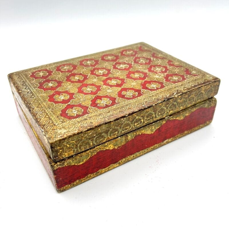 Scatola antica in legno portasigarette porta carte da Gioco – La Primula  Rossa Antiquariato