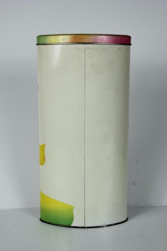 Scatola in latta vintage da collezione di caramelle anni 90 vecchia CAFFAREL Pubblicità vintage