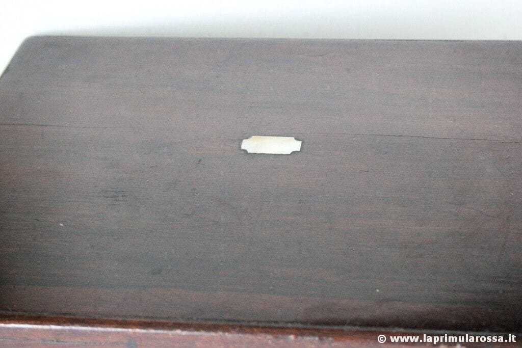 SCATOLA INGLESE EPOCA 800 IN LEGNO DI PALISSANDRO ANTIQUE VICTORIAN WOODEN BOX Scatole in legno