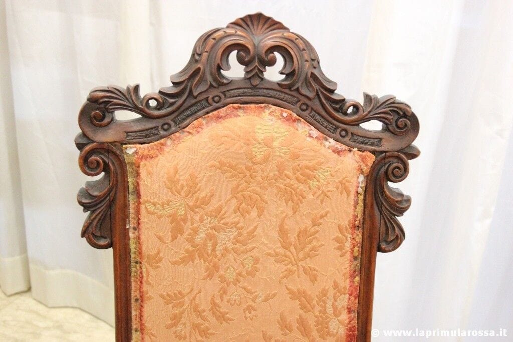 SEDIA INGLESE ANTICA IN LEGNO POLTRONA EPOCA 800 VICTORIAN NURSING CHAIR Arredamento