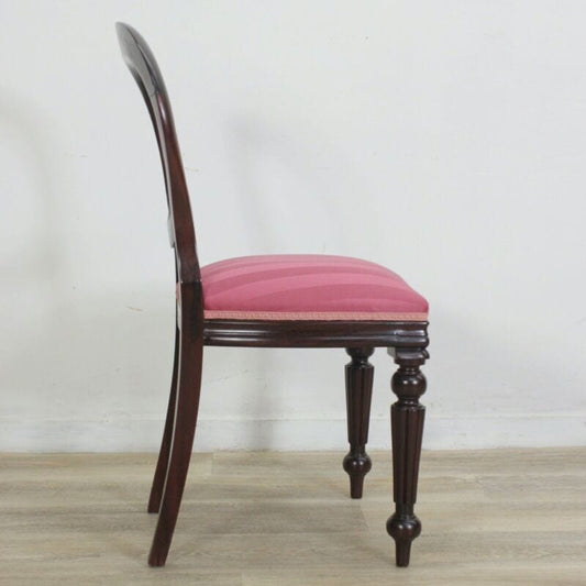 Sedia stile antica inglese 800 vittoriano in legno di mogano d' antiquariato Arredamento