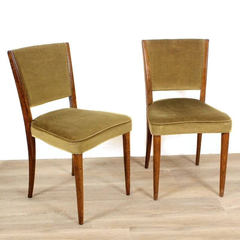 Sedie vintage stile svedese anni 50 60 di legno modernariato coppia sedia verde Arredamento