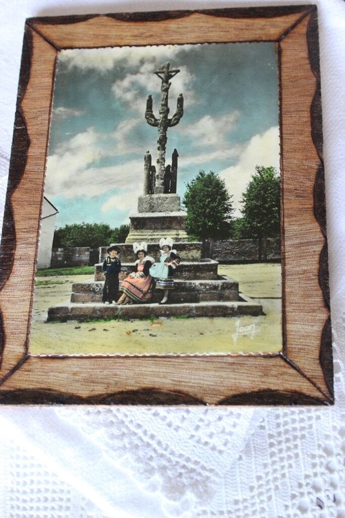 SEI CARTOLINE D'EPOCA SU LEGNO - CARTOLINA VINTAGE WOODEN FRENCH POSTCARDS Other