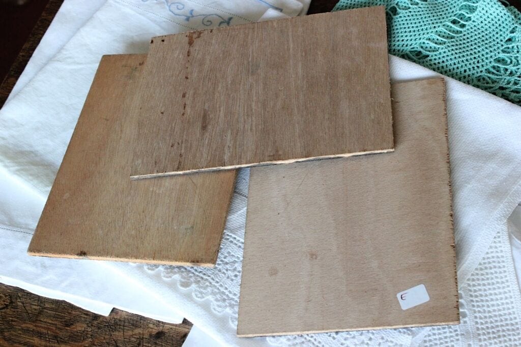 SEI CARTOLINE D'EPOCA SU LEGNO - CARTOLINA VINTAGE WOODEN FRENCH POSTCARDS Other