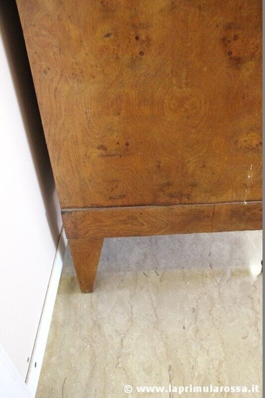 Servante credenza antica francese chiara in legno radica mobile salone anni 30 Arredamento