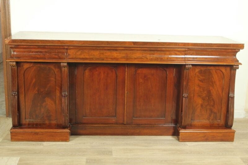 Servante credenza antica inglese in legno mogano epoca vittoriana mobile salone Arredamento