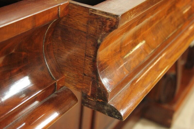 Servante credenza antica inglese in legno mogano epoca vittoriana mobile salone Arredamento