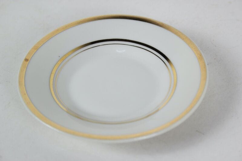 Servizio da caffe antico in porcellana Empire anni 40 tazze tazzine oro 19 pz Ceramiche e Porcellane