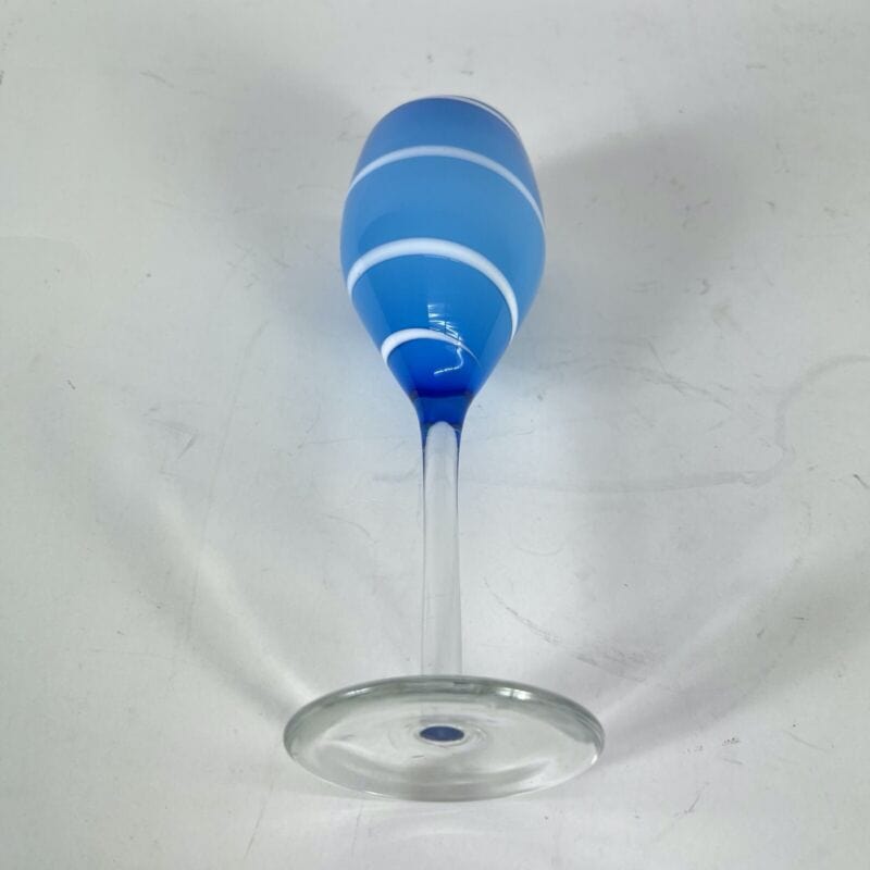 Set Bicchieri vintage in vetro da bibita per aperitivo cocktail prosecco anni 70 Vetri e Cristalli