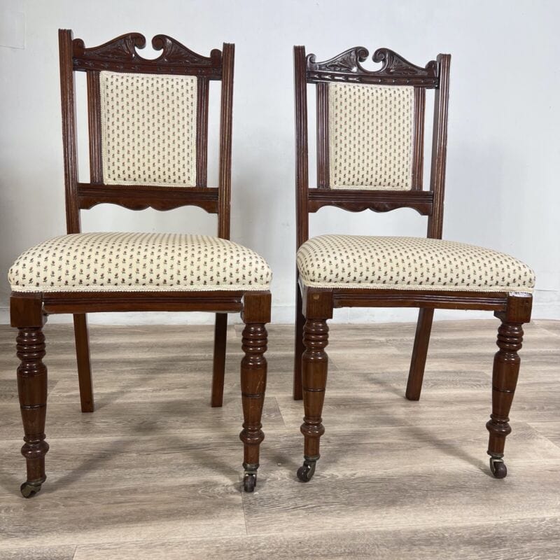 Set di sei Sedie antiche per sala da pranzo inglesi epoca 800 stile vittoriano Arredamento