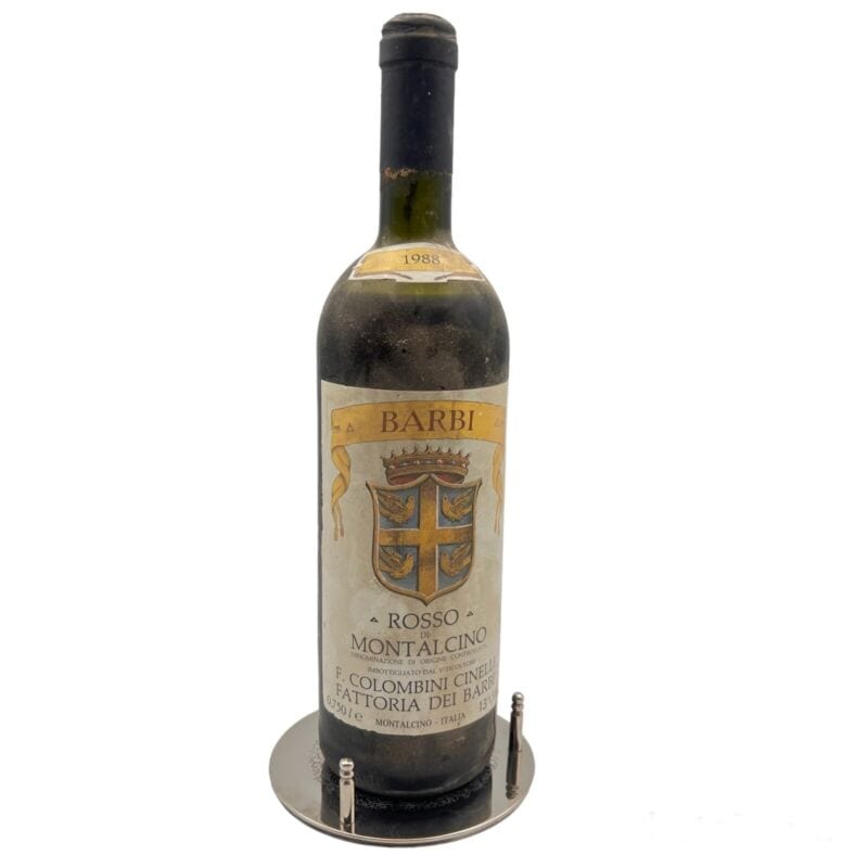 Set di sottobicchieri vintage in argento silver plate sottobottiglia per vino Sheffield & Argento