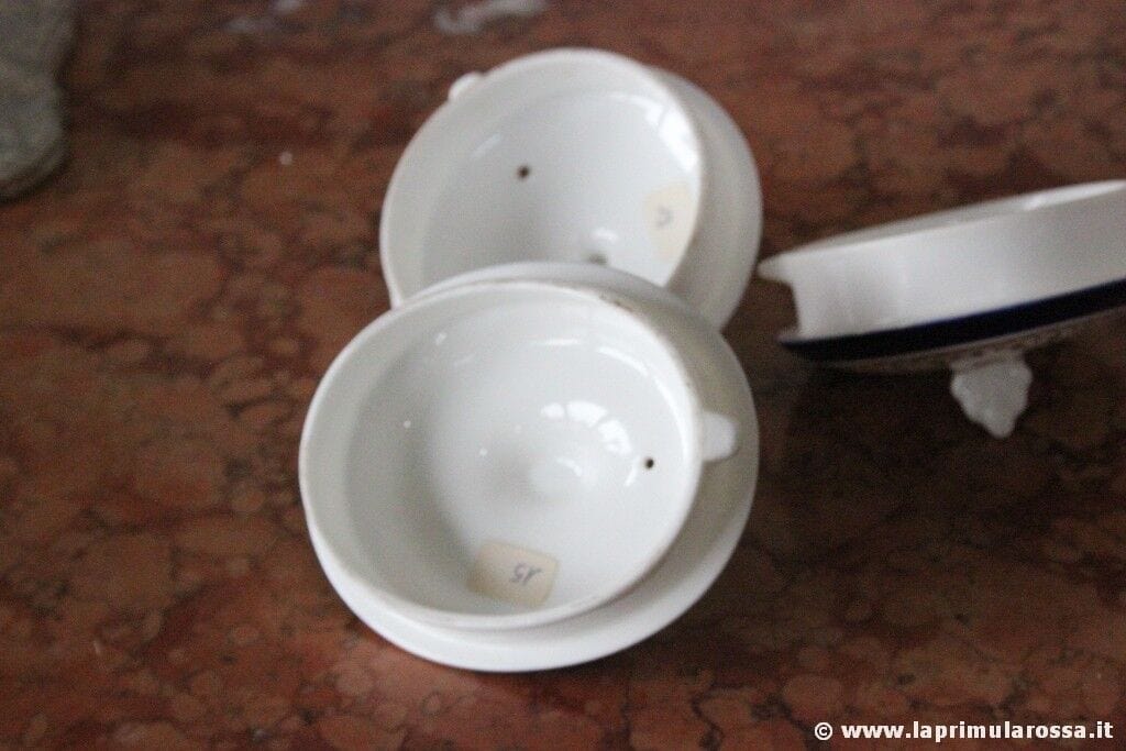 SET DI TRE COPERCHI ANTICHI IN PORCELLANA x TEIERA 3 VINTAGE AYNSLEY LID ONLY Ceramiche e Porcellane