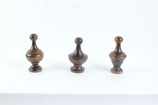 Set pomoli appendiabiti puntali in legno stile antico 800 da parete attaccapanni Complementi d'arredo